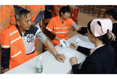 以人為本，關(guān)愛城市美容師健康----美保環(huán)境組織員工體檢